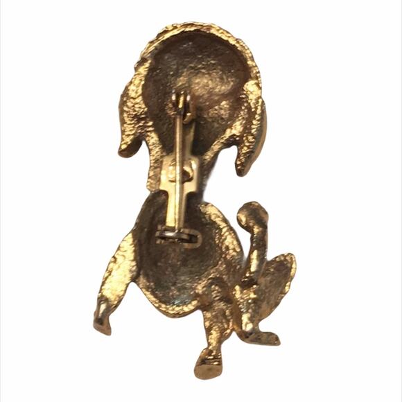 Poodle Pin Gold Tone - Picture 4 of 5